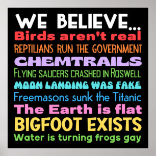 Conspiracy Theories Yard Sign