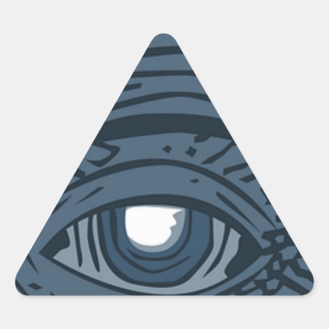 Conspiracy Theorist Illuminati Pyramid Eye Triangle Sticker (Front)