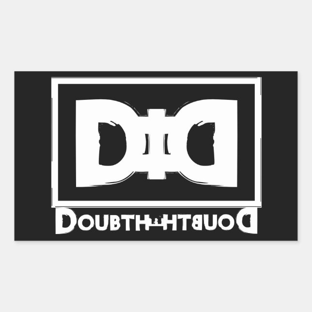 Conspiracy theory mockery motto: Doubt The Doubt   Rectangular Sticker (Front)