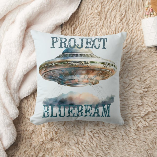 Conspiracy UFO Throw Pillow (Blanket)
