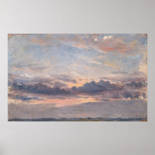 Constable - A Cloud Study Sunset Poster