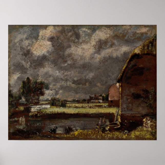 Constable - A View On The Banks Of The River Stour Poster (Front)
