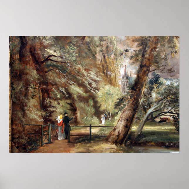 Constable - Salisbury Cathedral View Poster (Front)