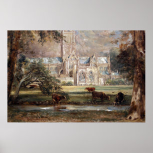 Constable - Salisbury Cathedral View Poster