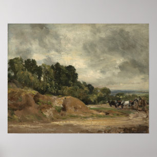 Constable - Sandbanks And A Cart And Horses On Ham Poster