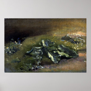 Constable - Study Of A Burdock Poster
