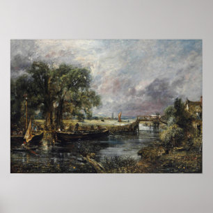 Constable - View On The Stour Near Dedham Poster