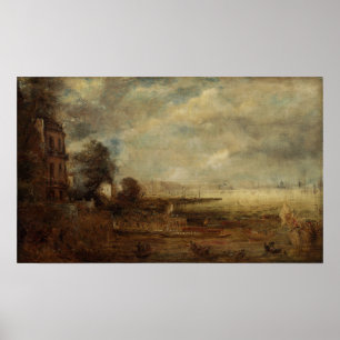 Constable - Waterloo Bridge Seen From Whitehall  Poster