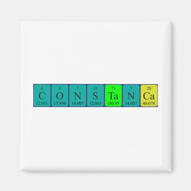 Constança periodic table name magnet (Front)