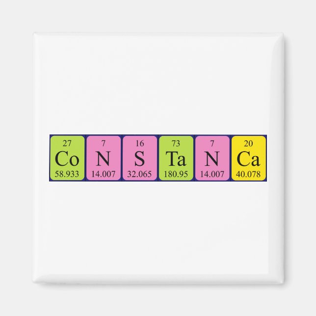 Constança periodic table name magnet (Front)