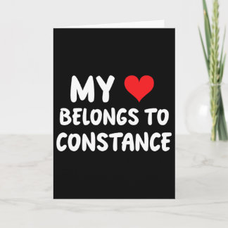 Constance - My Heart Belongs To Constance - Love Card