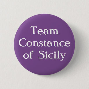 Constance of Sicily, Holy Roman Empress 6 Cm Round Badge