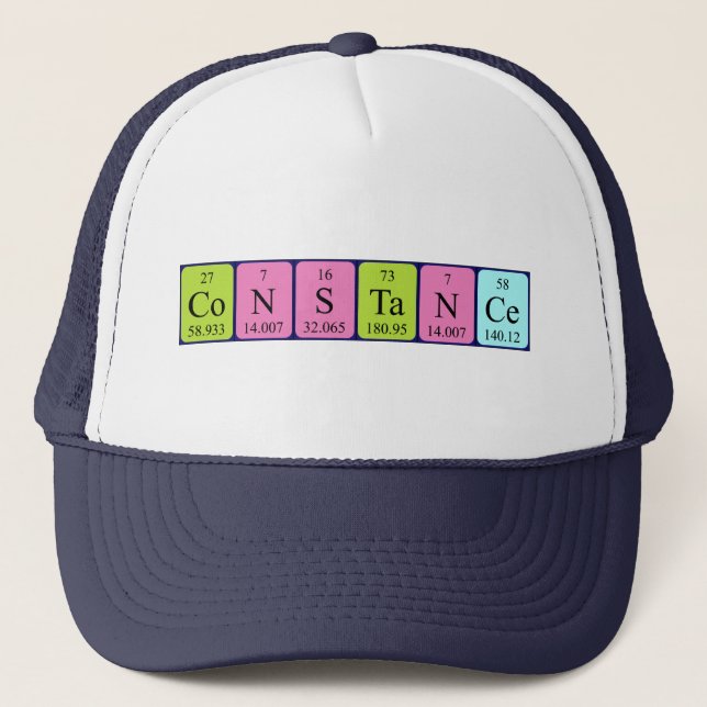 Constance periodic table name hat (Front)