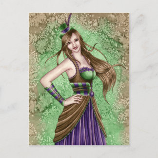 Constance - Steampunk Postcard