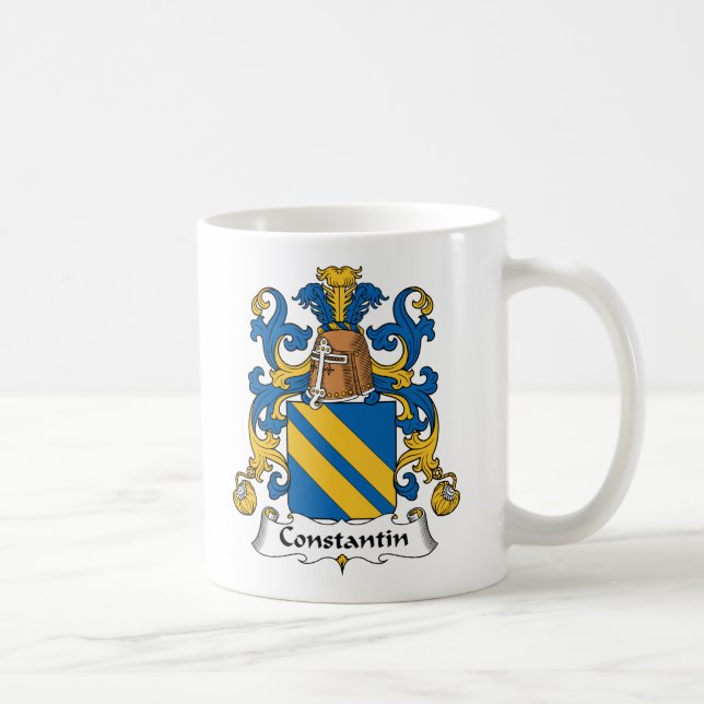 Constantin Family Crest Coffee Mug (Right)