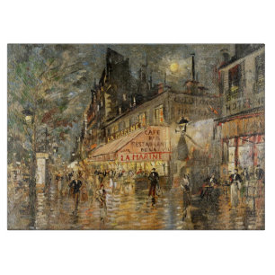 Constantin Korovin: Cafe La Marine, Paris Cutting Board