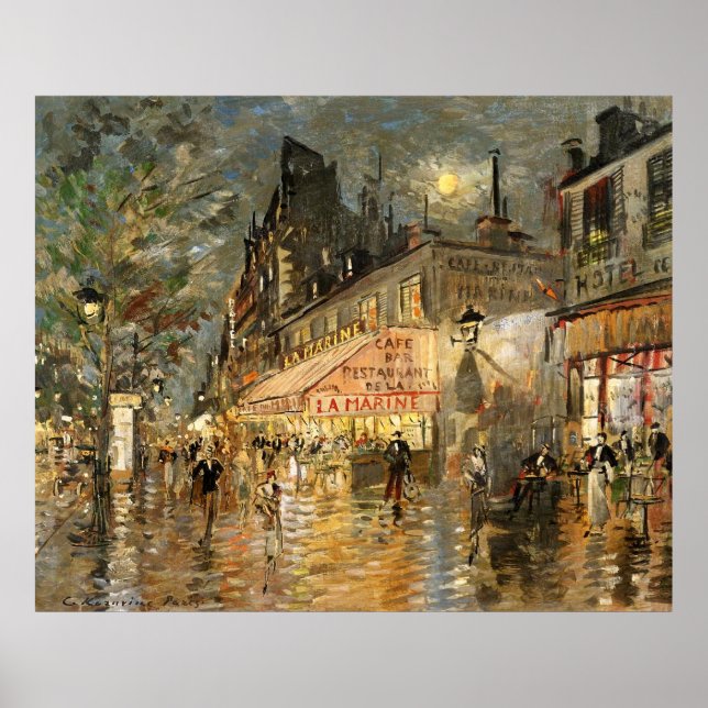 Constantin Korovin: Cafe La Marine, Paris Poster (Front)
