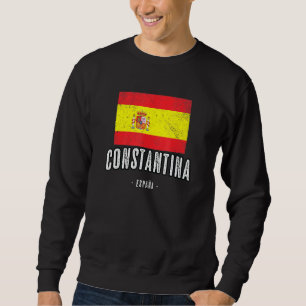 Constantina Spain Es Flag City Bandera Ropa Sweatshirt