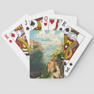 Constantine Algeria Travel Art Vintage Playing Cards