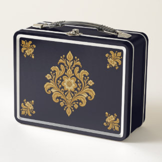 Constantine Heritage Embroidered Bag Metal Lunch Box