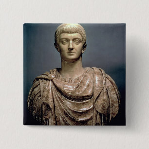 Constantine I (c.274-337) c.350 AD (marble) 15 Cm Square Badge