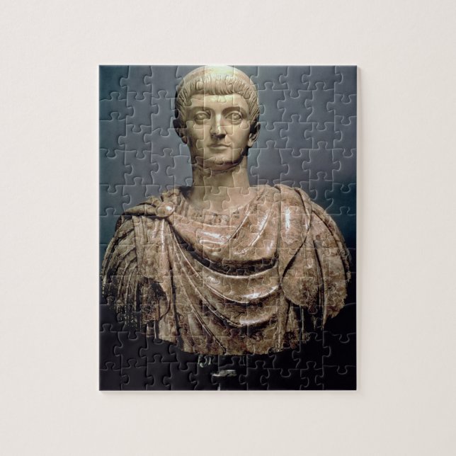 Constantine I (c.274-337) c.350 AD (marble) Jigsaw Puzzle (Vertical)