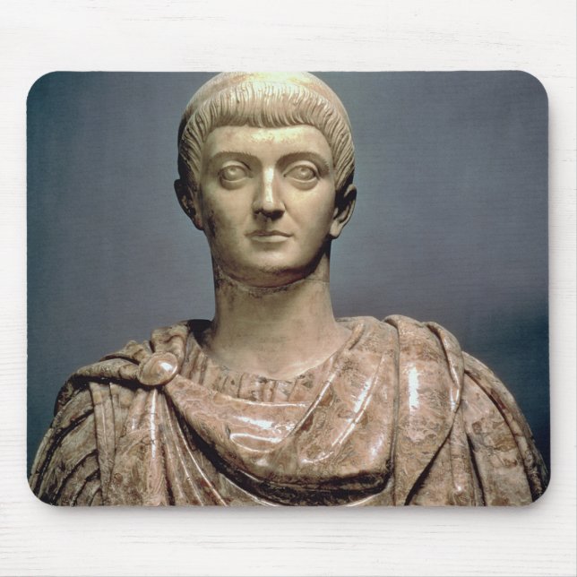 Constantine I (c.274-337) c.350 AD (marble) Mouse Pad (Front)