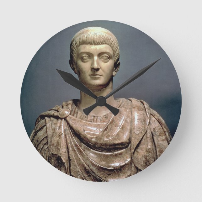 Constantine I (c.274-337) c.350 AD (marble) Round Clock (Front)