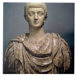Constantine I (c.274-337) c.350 AD (marble) Tile
