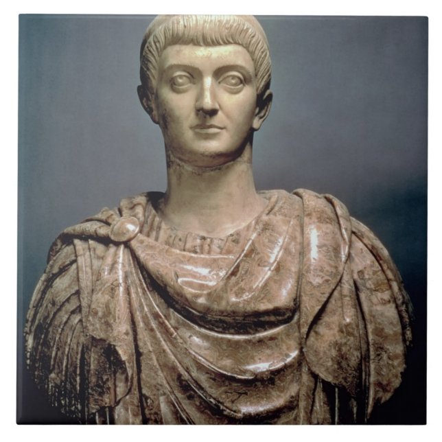 Constantine I (c.274-337) c.350 AD (marble) Tile (Front)