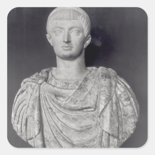 Constantine I c.350 AD Square Sticker