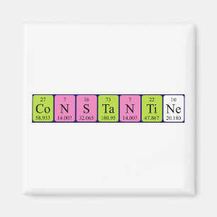 Constantine periodic table name magnet