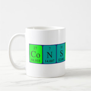 Constantine periodic table name mug