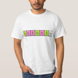 Constantine periodic table name shirt