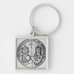 Constantine VI and his Mother Irene Key Ring