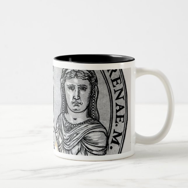Constantine VI  and his Mother Irene Two-Tone Coffee Mug (Right)