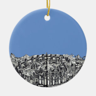 Constantinople capital of the Roman Empire Ceramic Ornament