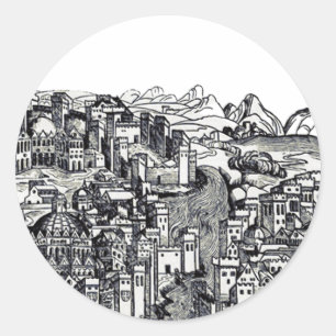 Constantinople capital of the Roman Empire Classic Round Sticker