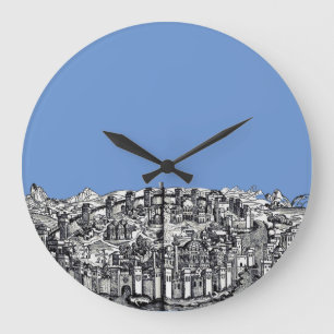 Constantinople capital of the Roman Empire Large Clock