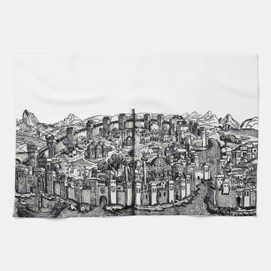 Constantinople capital of the Roman Empire Tea Towel