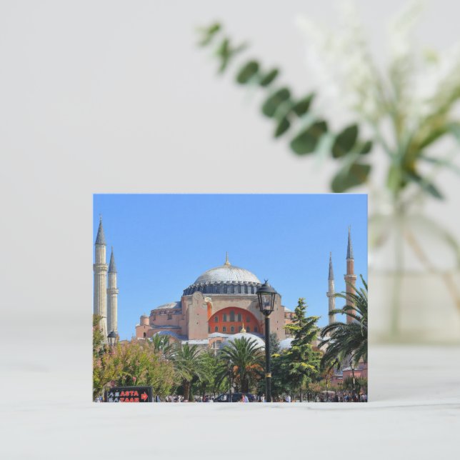  Constantinople Hagia Sophia  Turkey Ayasofya Holiday Postcard (Standing Front)