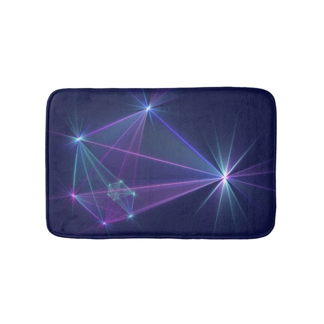 Constellation, Abstract Fantasy Fractal Art Bath Mat (Front)