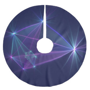 Constellation, Abstract Fantasy Fractal Art Brushed Polyester Tree Skirt