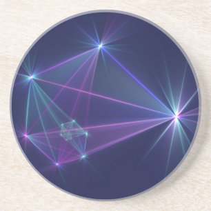 Constellation, Abstract Fantasy Fractal Art Coaster