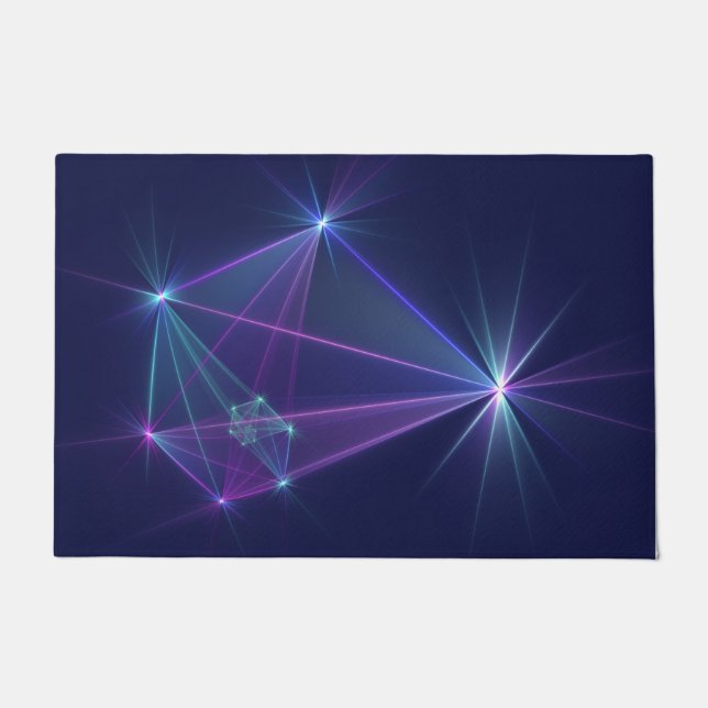 Constellation, Abstract Fantasy Fractal Art Doormat (Front)
