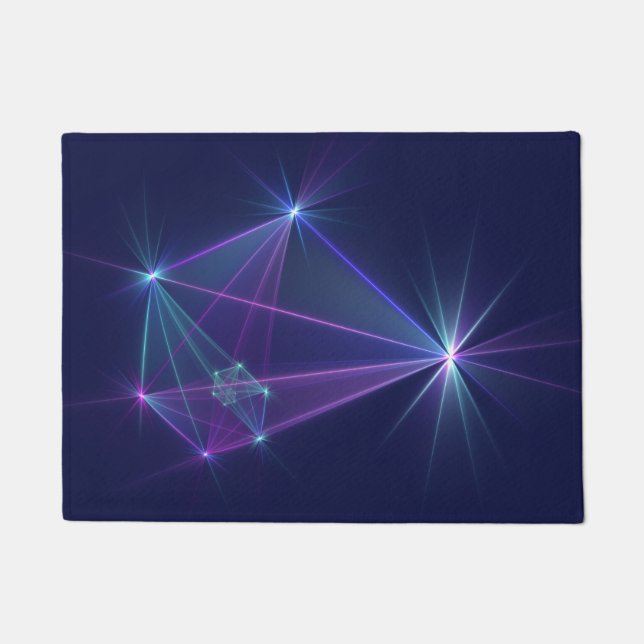 Constellation, Abstract Fantasy Fractal Art Doormat (Front)