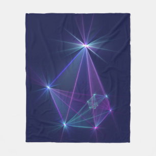 Constellation, Abstract Fantasy Fractal Art Fleece Blanket