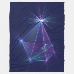 Constellation, Abstract Fantasy Fractal Art Fleece Blanket