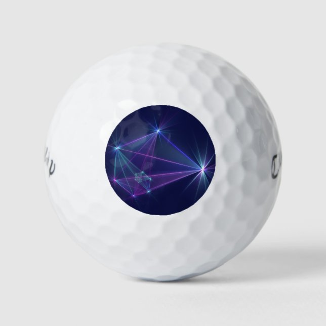 Constellation, Abstract Fantasy Fractal Art Golf Balls (Front)