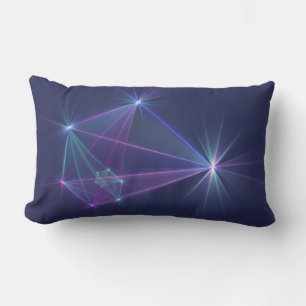 Constellation, Abstract Fantasy Fractal Art Lumbar Cushion